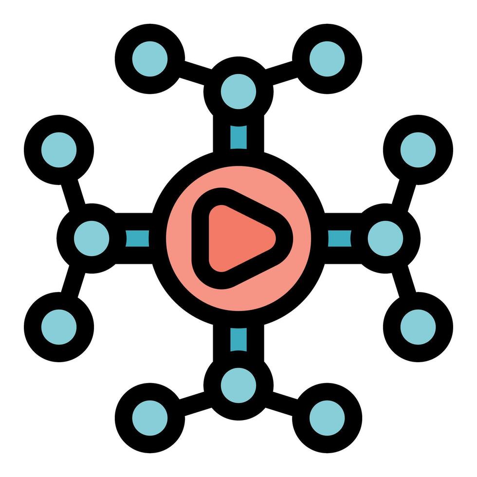 sharing platform connecting users through digital network vector