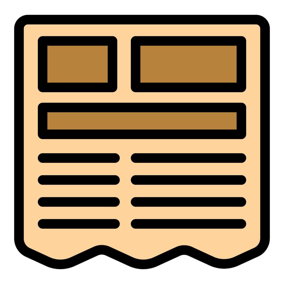 Newspaper layout featuring images and text blocks for effective communication vector