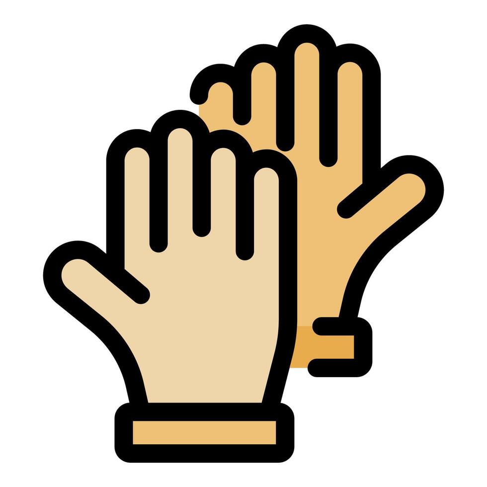Two hands giving high five celebrating success vector