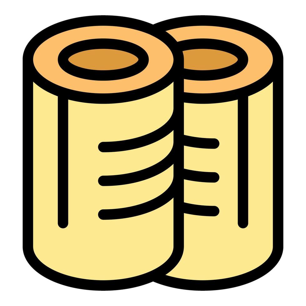Two rolls of breathable plaster representing wound care and first aid vector