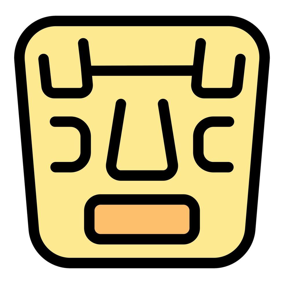 Smart scale displaying weight, body fat, and muscle mass vector