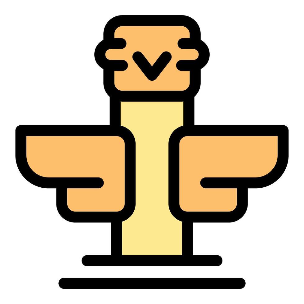 Cartoon ostrich running with open wings and happy face vector