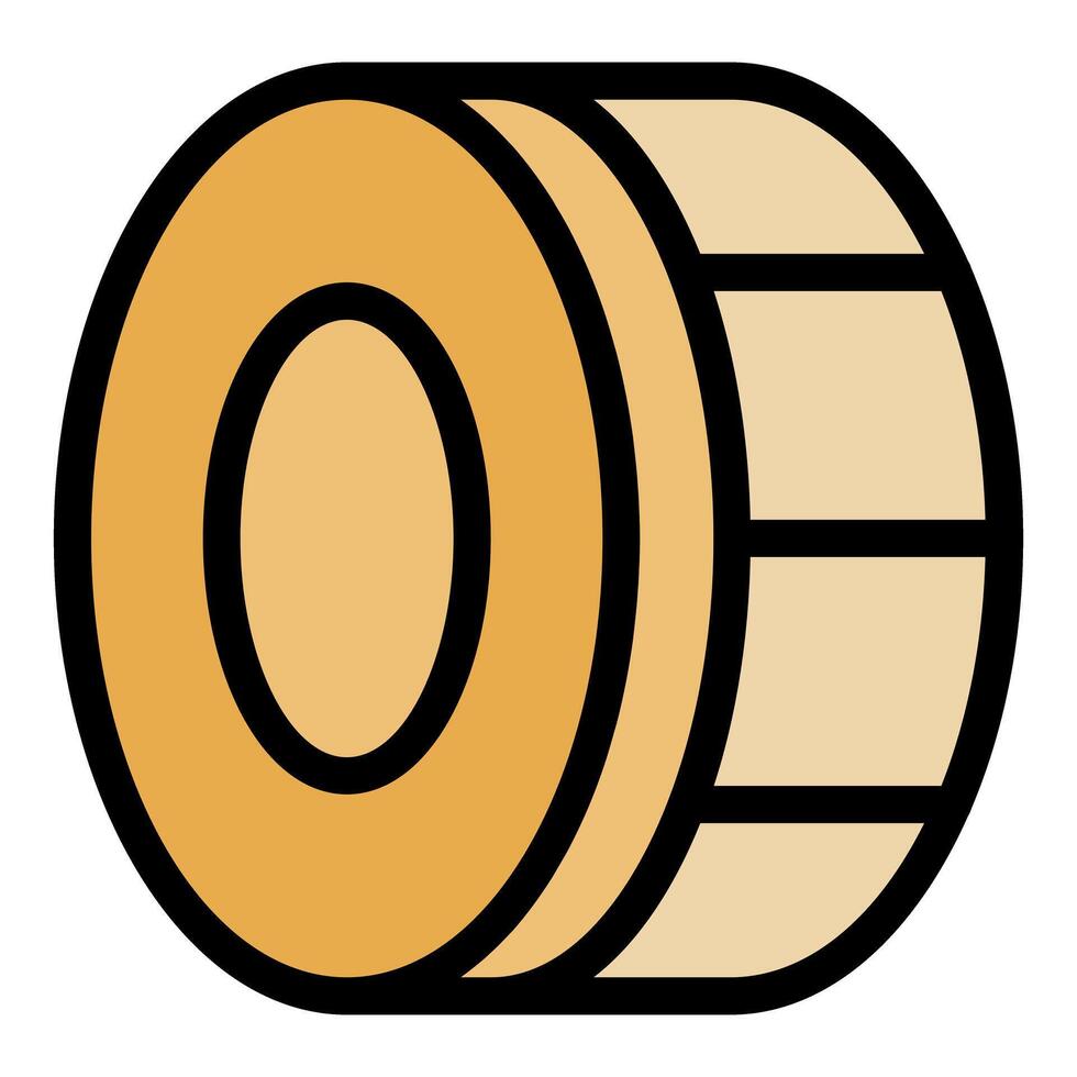 Roll of self adhesive tape dispenser presenting multiple sections for easy application vector
