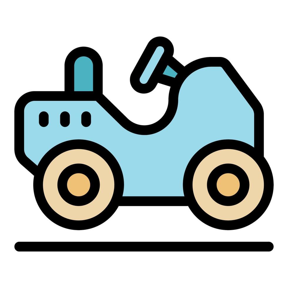 Baby car toy providing entertainment and fun for toddlers vector