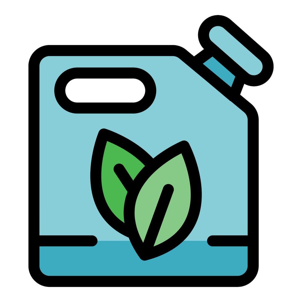Eco friendly biofuel jerrycan promoting sustainable energy and environmental conservation vector