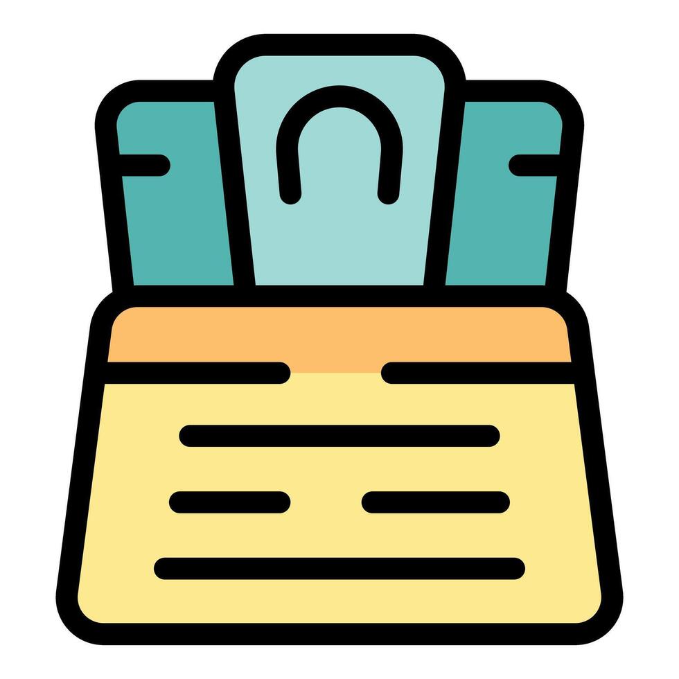 Wallet holding cash and credit cards symbolizing personal finance vector