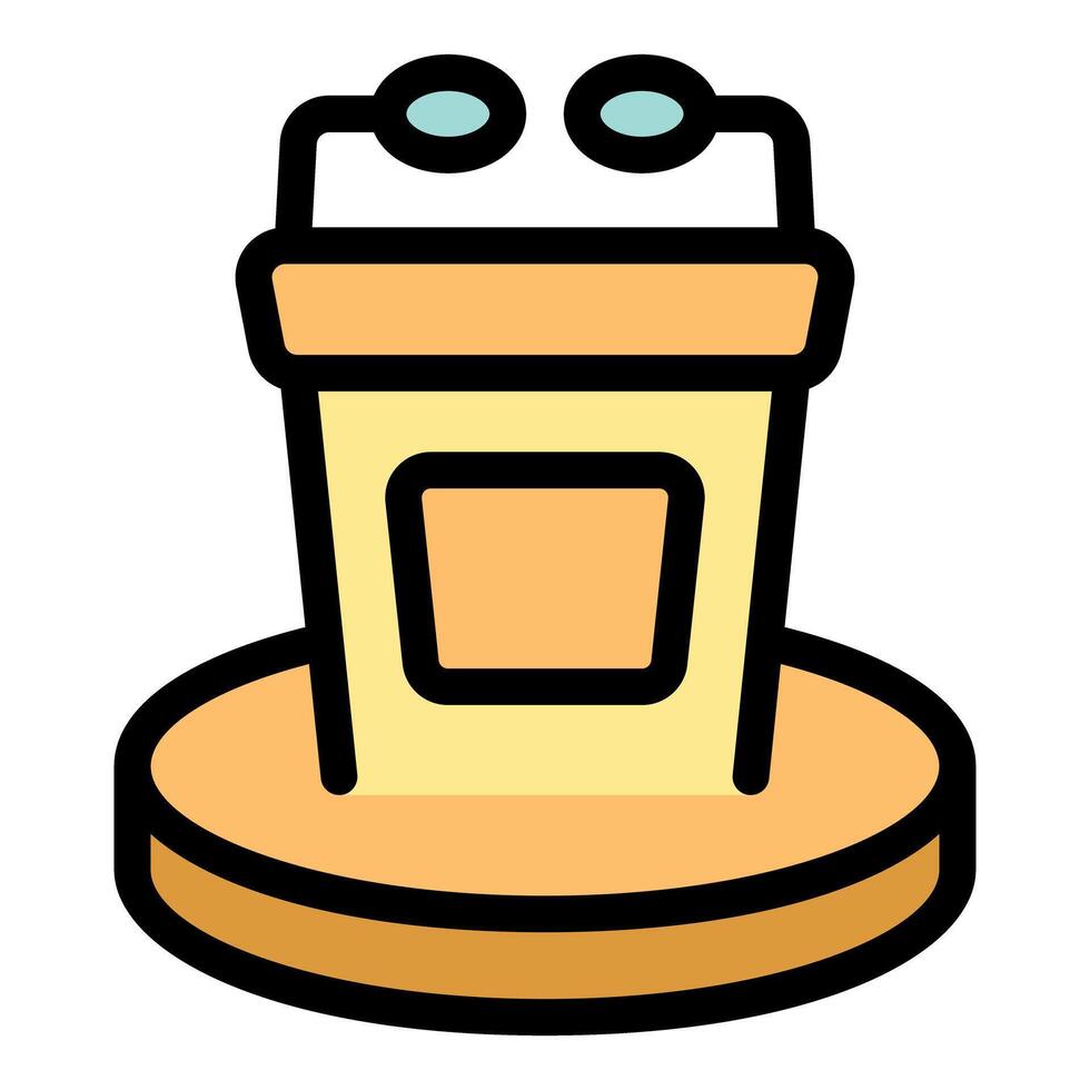 Tribune with microphones providing public speaking opportunity vector