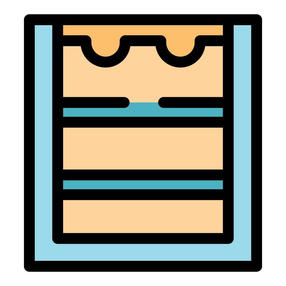 Honey extractor separating layers of honey and wax vector