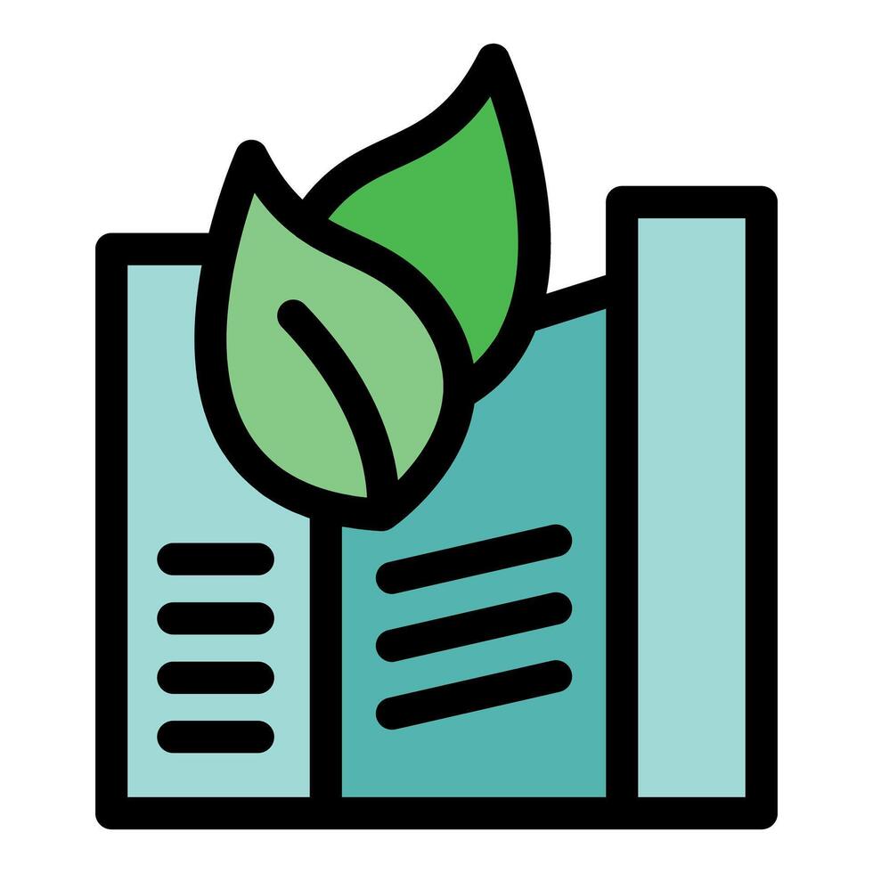 Eco factory producing green energy and protecting environment vector