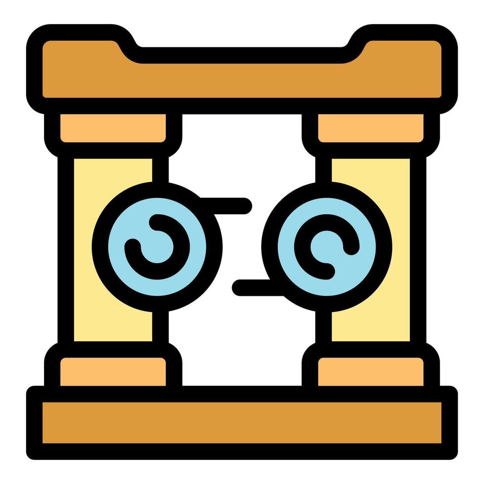 Torii gate representing japanese shinto shrine entrance with sacred atmosphere vector