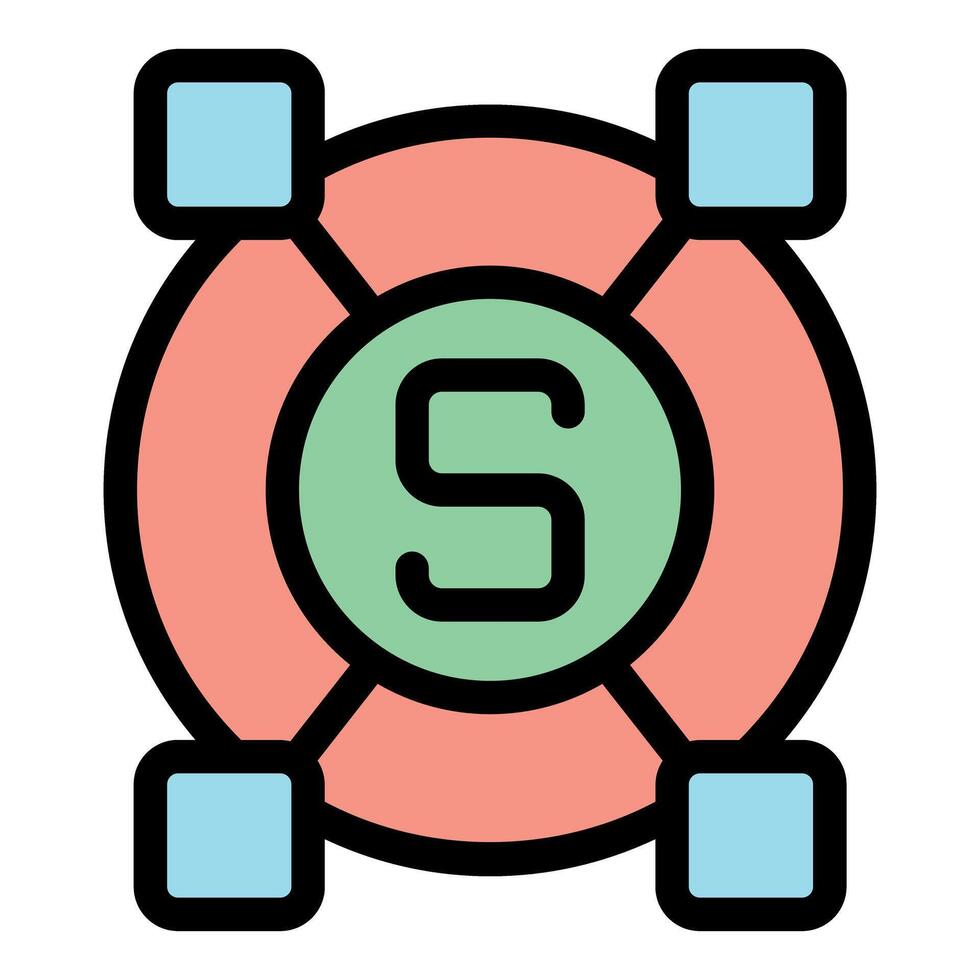 Scalability icon representing expanding business and adaptive system vector