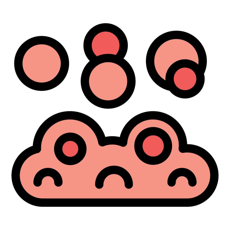 Monkeypox virus leaving skin blisters and pustules spreading infection vector