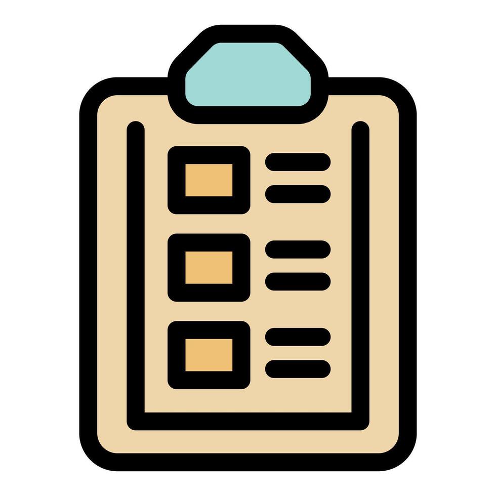 Clipboard showing checklist for project management and task organization vector