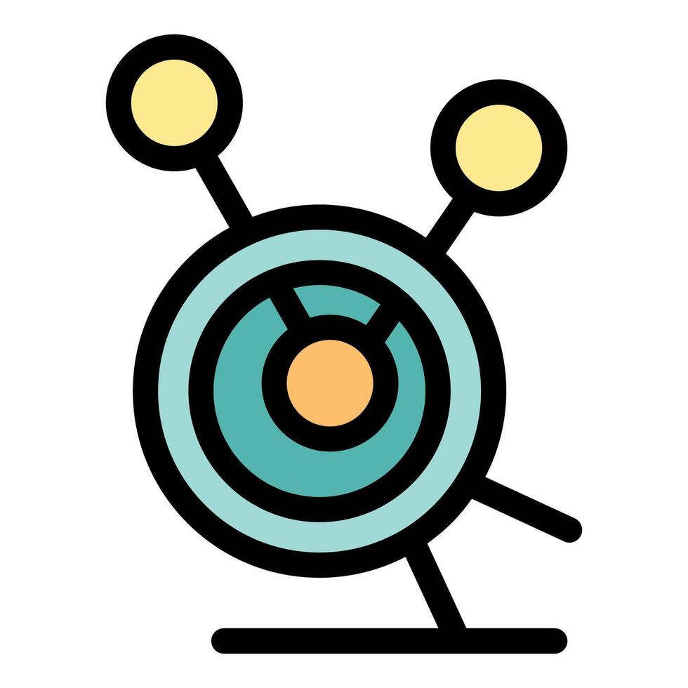 Futuristic sensor gathering data with wireless technology vector