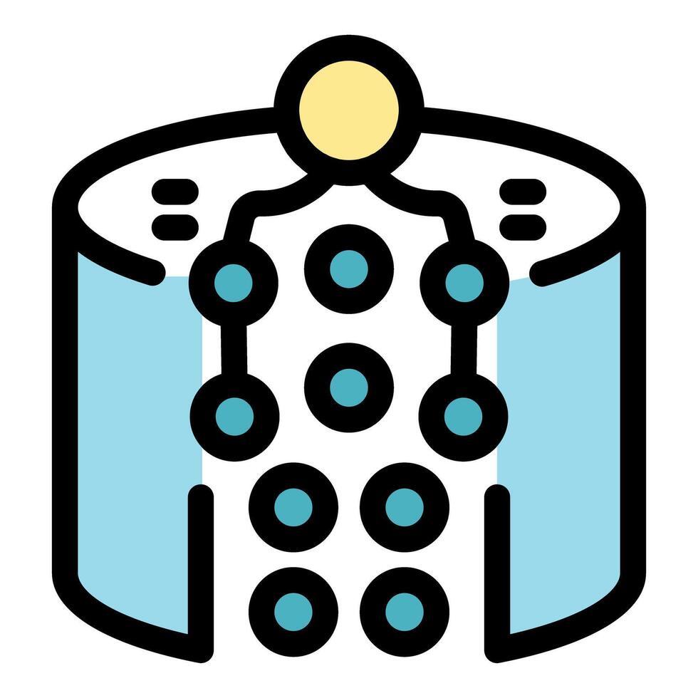 Database cylinder managing connected circular nodes vector