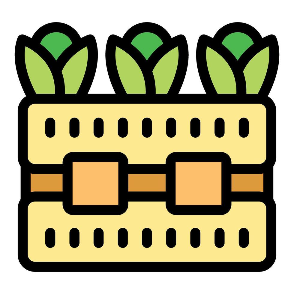 Vertical farm providing fresh produce with sustainable agriculture practices vector