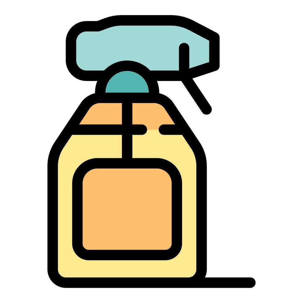 Spray bottle for cleaning and disinfecting surfaces vector
