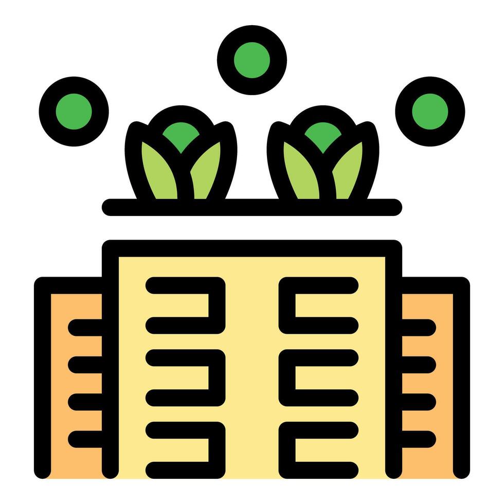 Urban rooftop farming, cultivating green spaces in the city vector