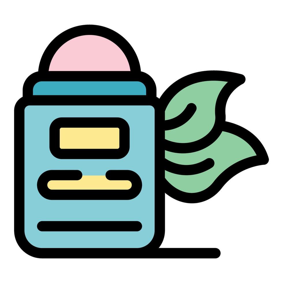 Eco friendly deodorant stick promoting freshness and sustainability vector