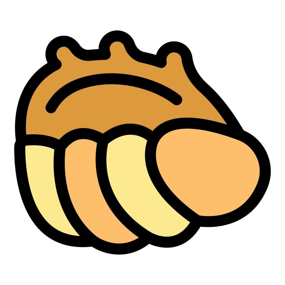 Seashell icon representing marine life and coastal beauty vector