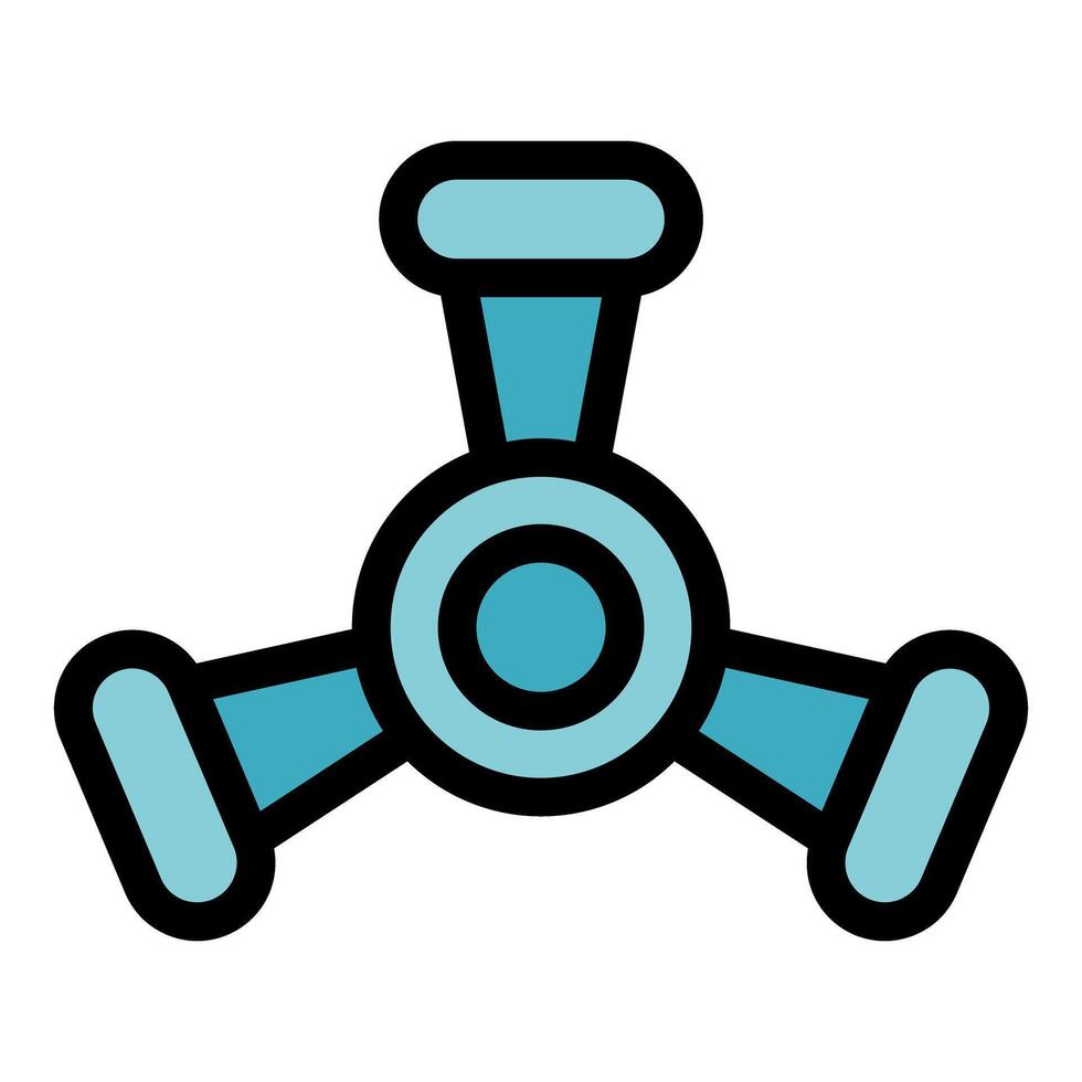 Modern ceiling fan rotating and providing cooling airflow vector