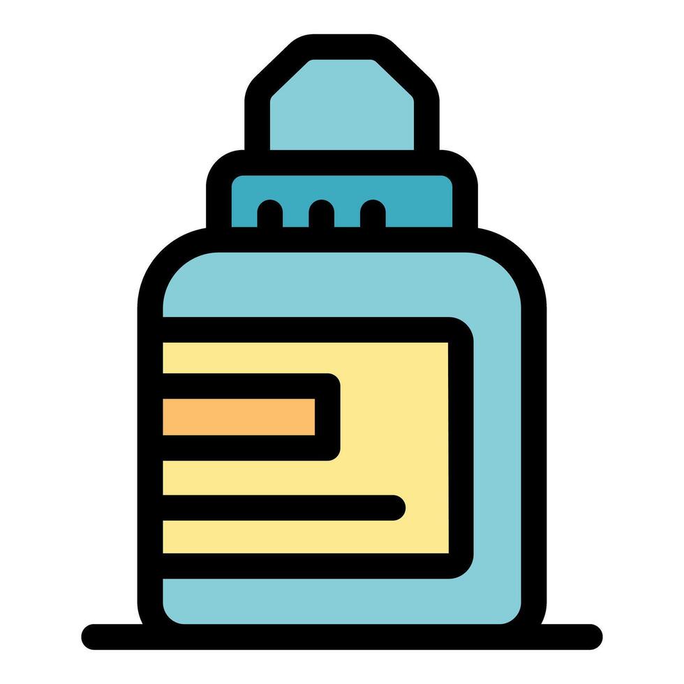 Correction fluid bottle for fixing mistakes in documents vector