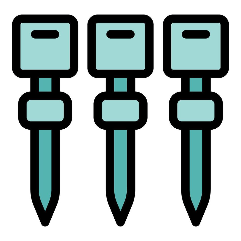 Soil testing probes showing acidity and humidity levels vector