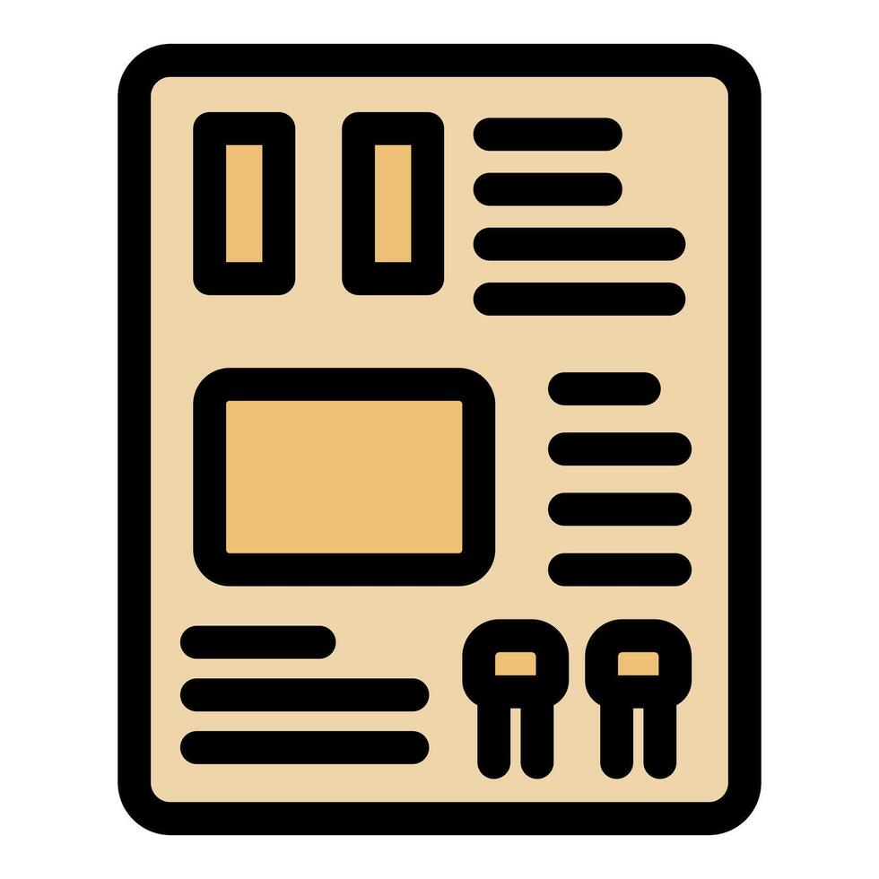 Modern electrical panel displaying circuit information and fuse placement vector