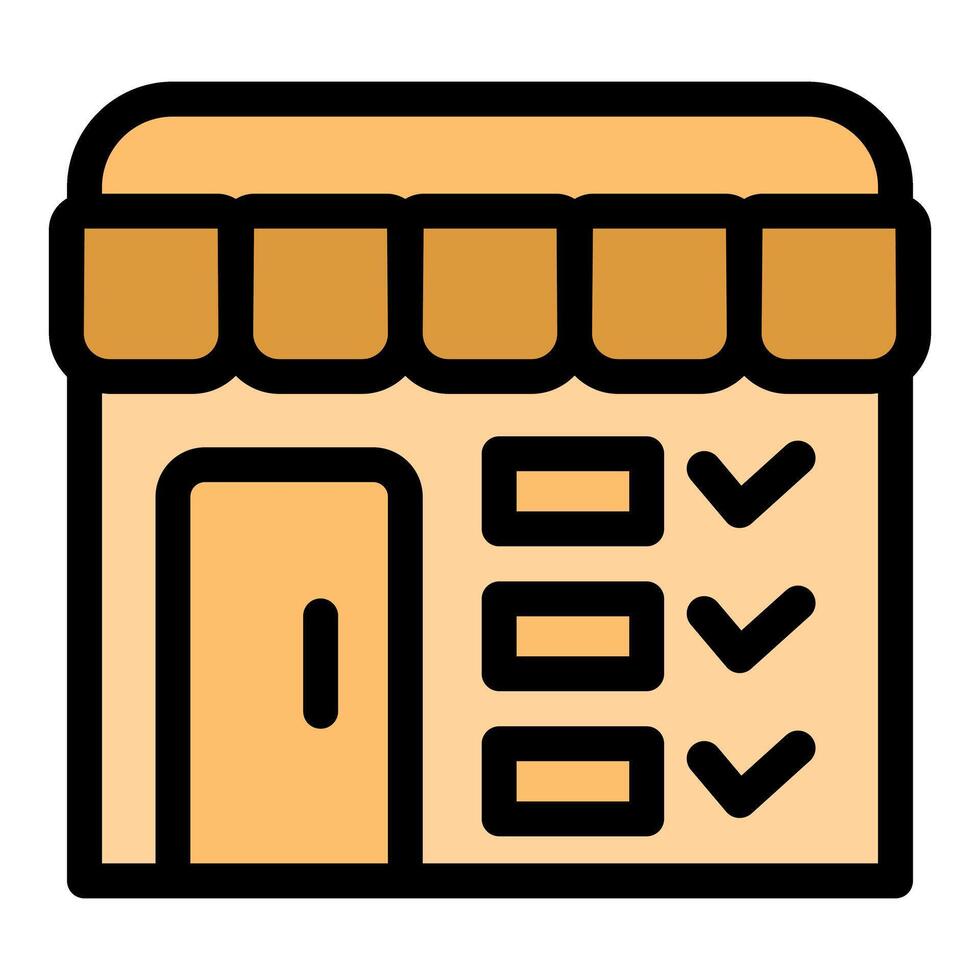 Franchise business opening checklist for new store location vector