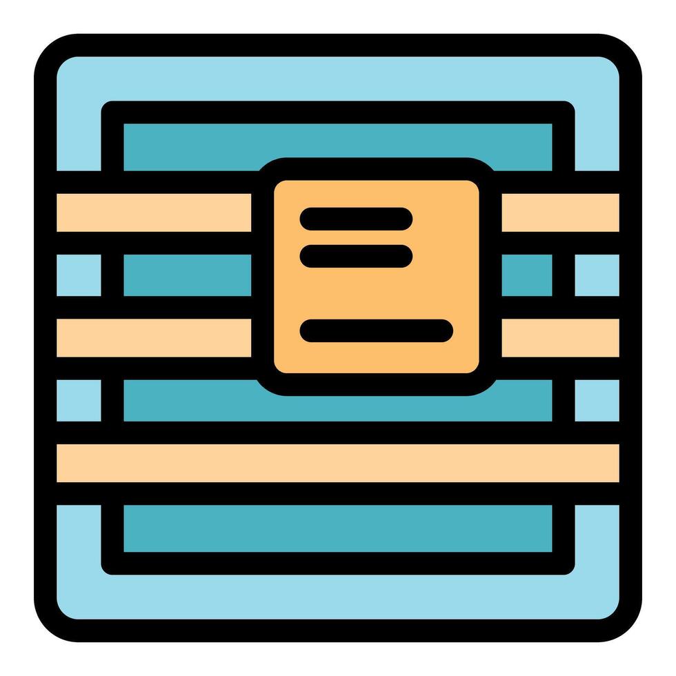 Wooden crate with label, shipping and delivery icon vector