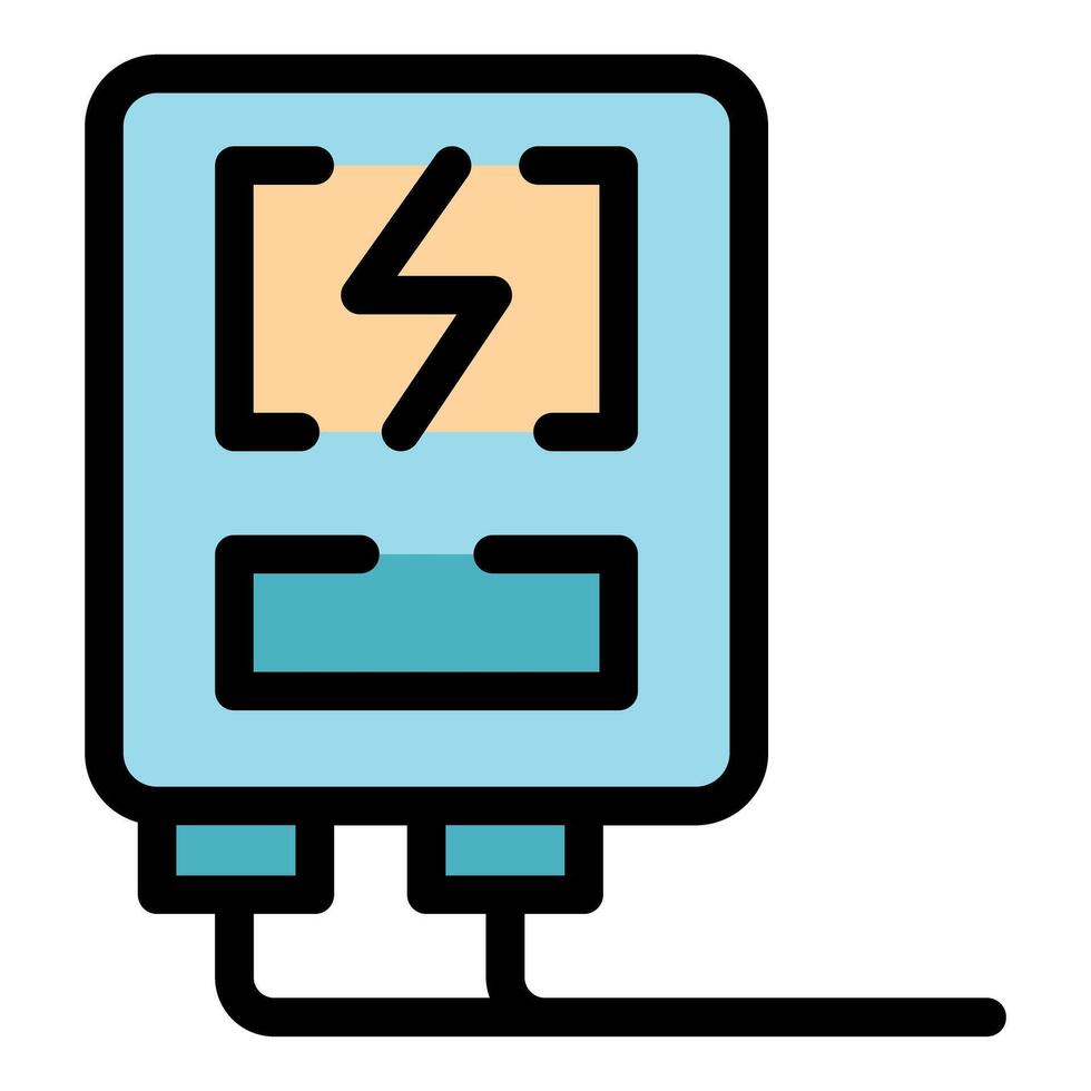 Electric meter measures power consumption providing energy data vector