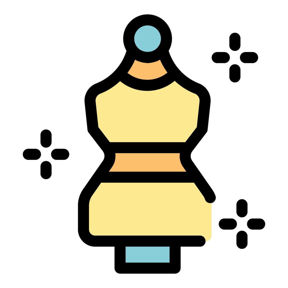 Shining mannequin for fashion design and retail display vector