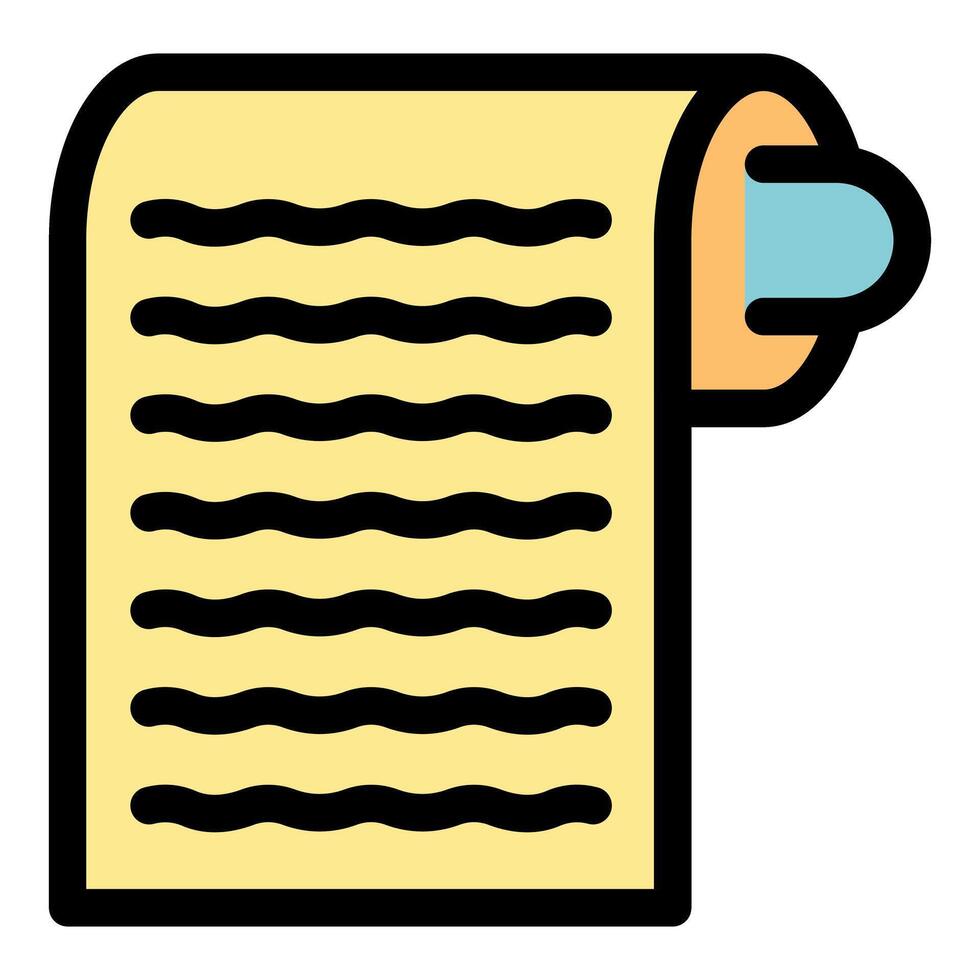 Rolled paper representing documents, contracts, and agreements vector