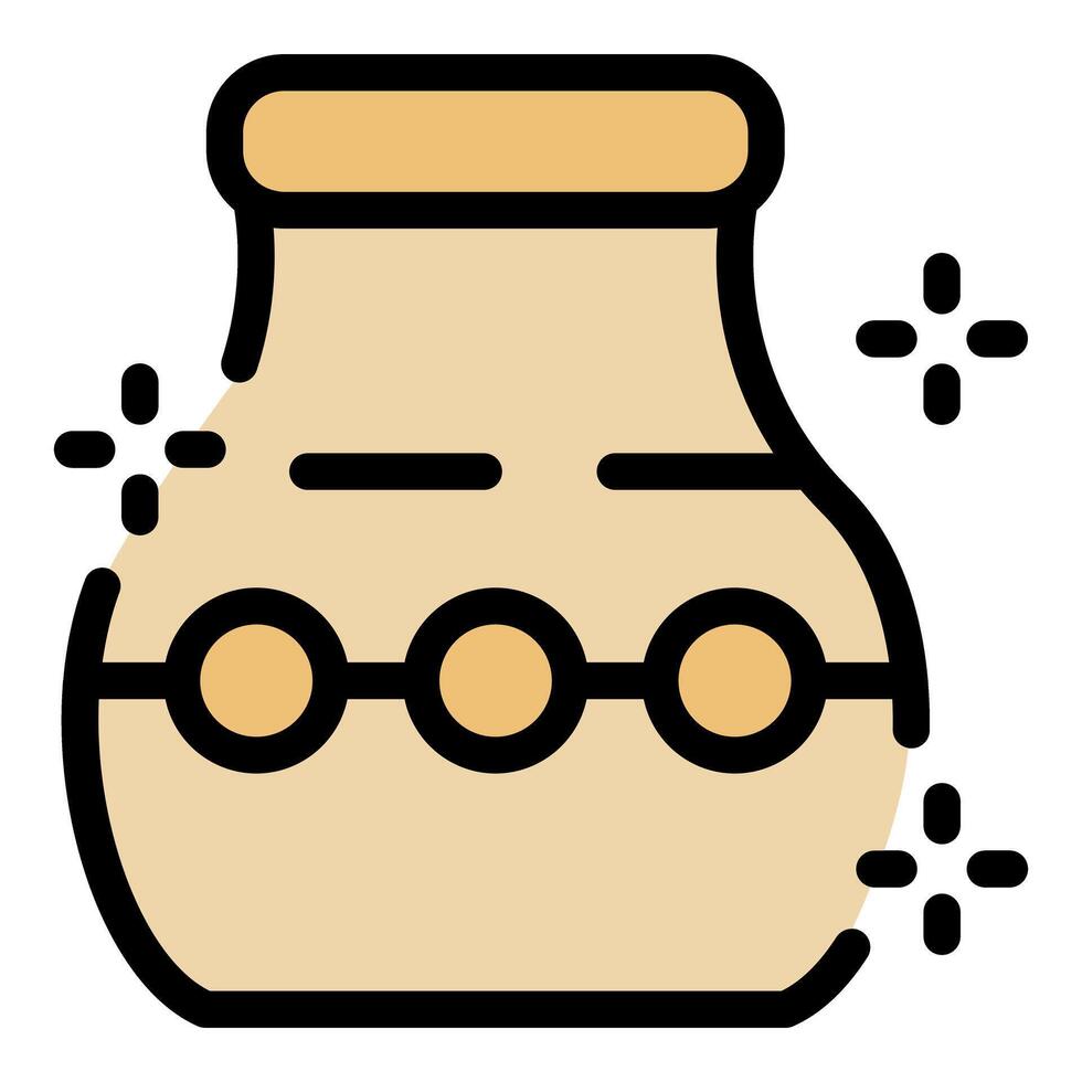 Sparkling clean ceramic jar embracing traditional craftsmanship vector