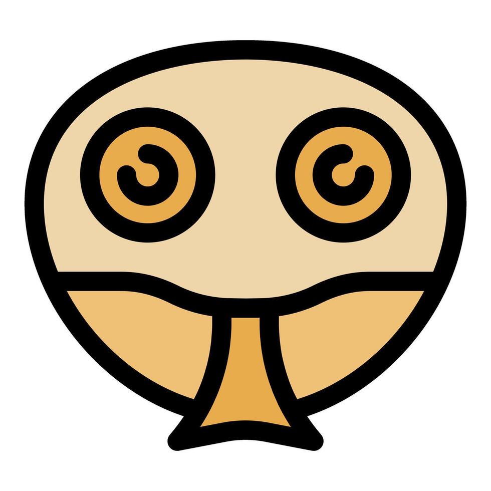 Funny fish character showing its big eyes and mouth vector