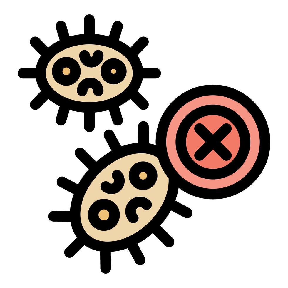 Immune system fighting bacteria and viruses, antibody attacking pathogens vector