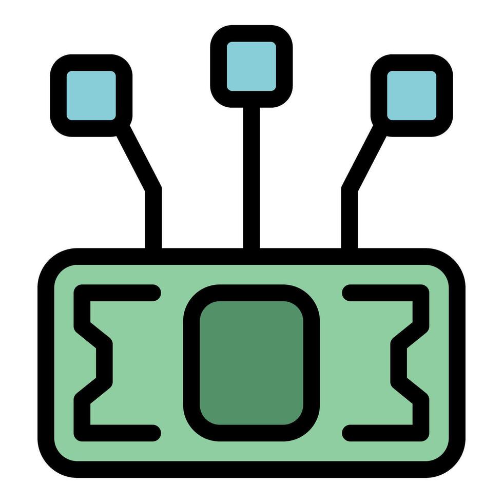 Futuristic device connecting to multiple networks transmitting data vector