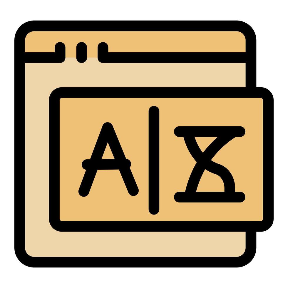 Ai website content generating with automated writing software vector