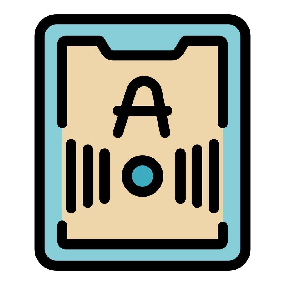 Exam result representing academic achievement and educational assessment vector