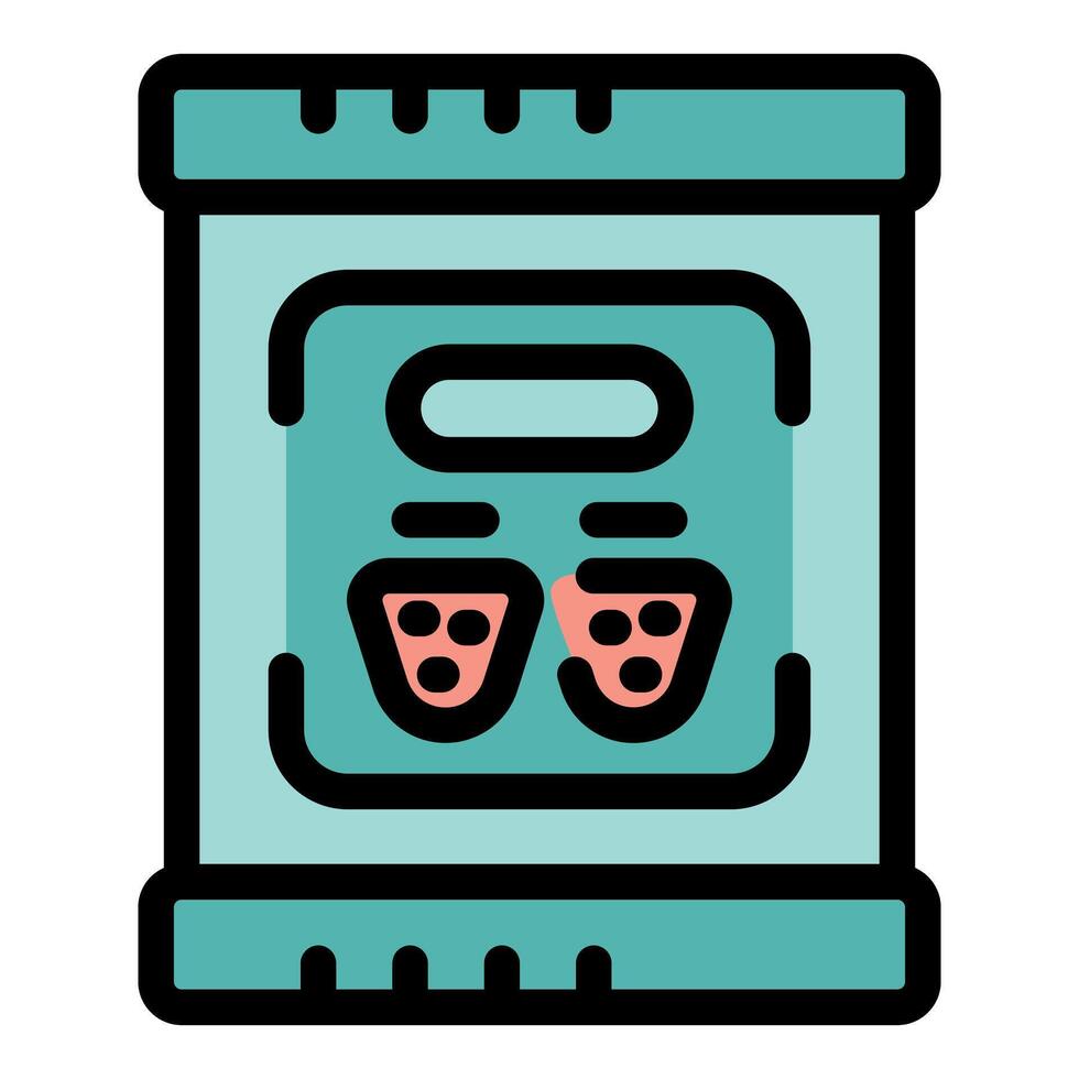 Strawberry packaging depicting two berries with seeds inside a rectangular container vector