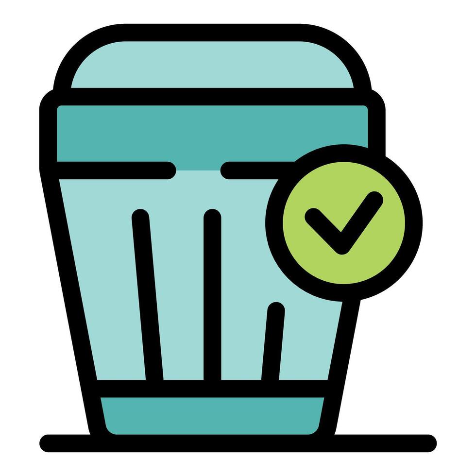 Approved container delivering goods safely and efficiently vector
