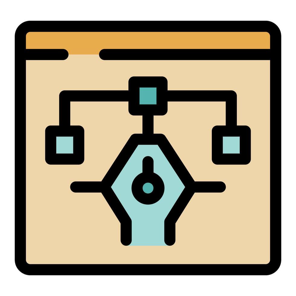 Web design creating interactive online platform with algorithm and creativity vector