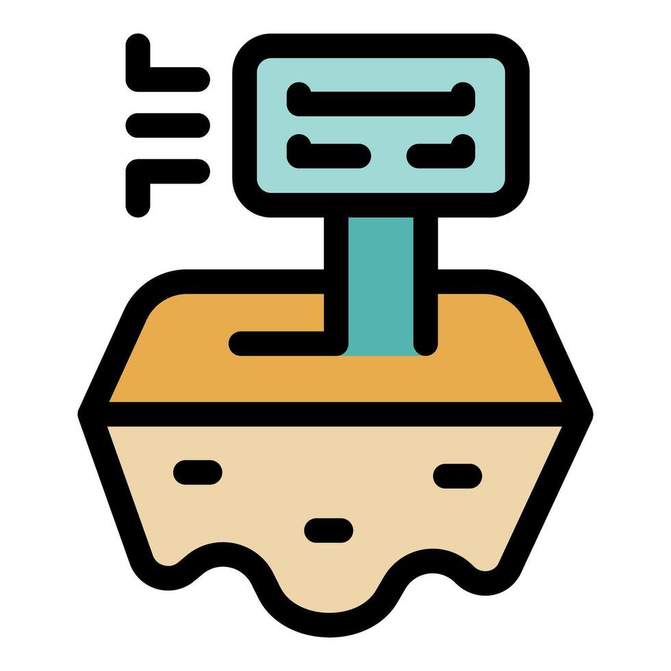 Soil sampling showing extraction and analysis of earth layers for agriculture or soil pollution research vector