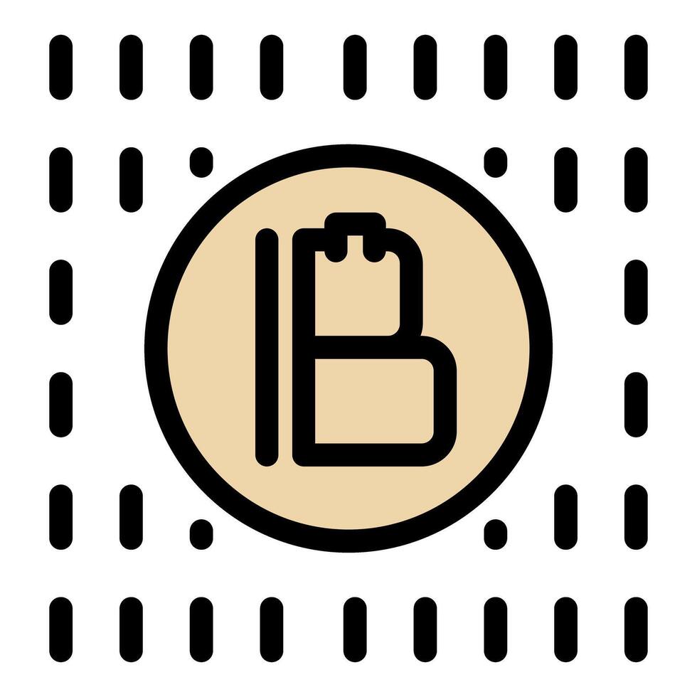 Bytecoin cryptocurrency logo displaying innovative digital currency technology vector