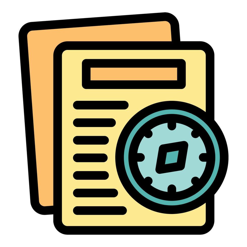 Express delivery measuring parcel delivery time with stopwatch icon vector