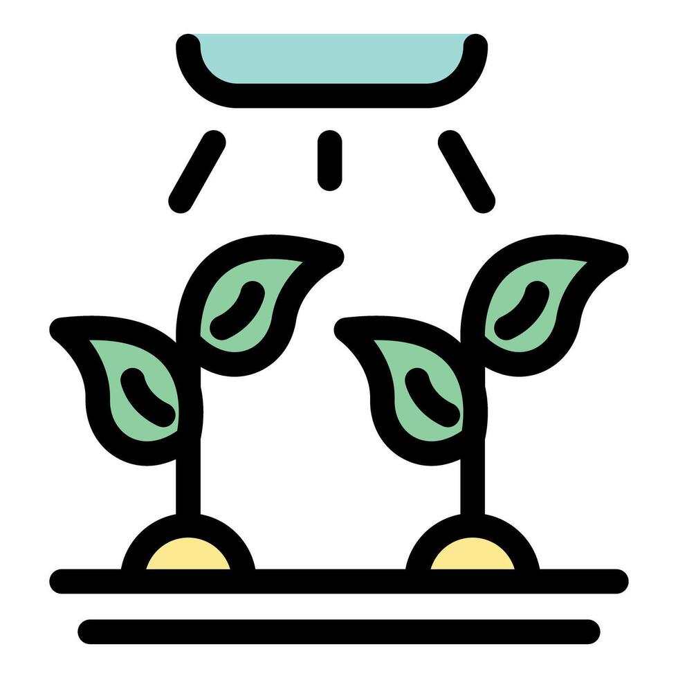 Smart farm using hydroponics system growing plants vector