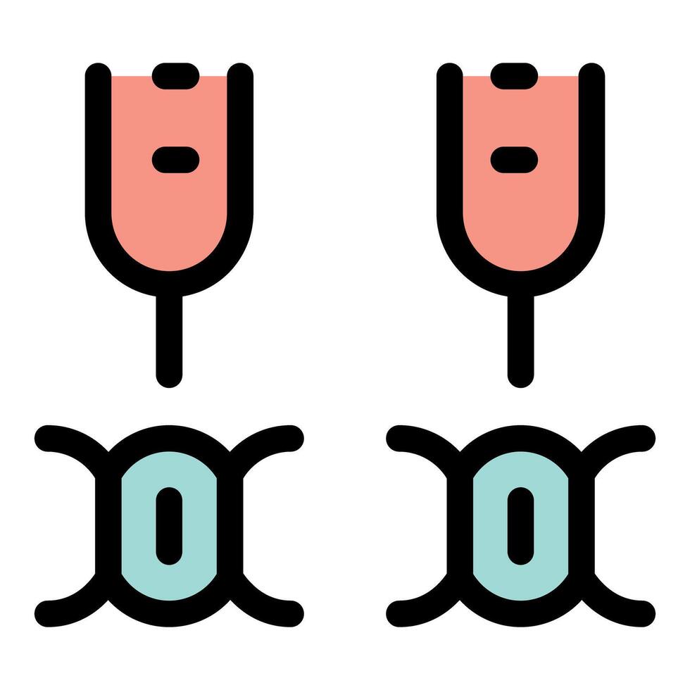 Ovulation and sperm fertilizing egg process icon set vector