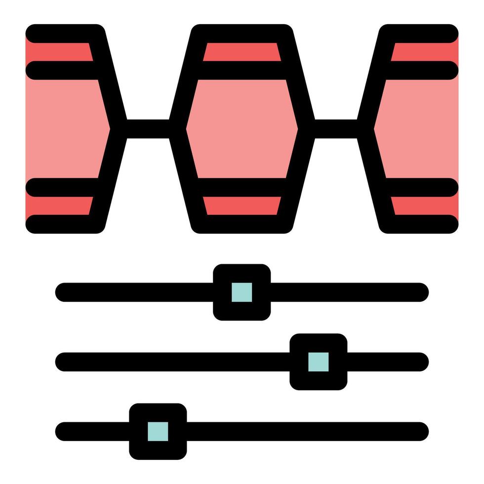 Blockchain setting showing cryptocurrency adjusting parameters vector