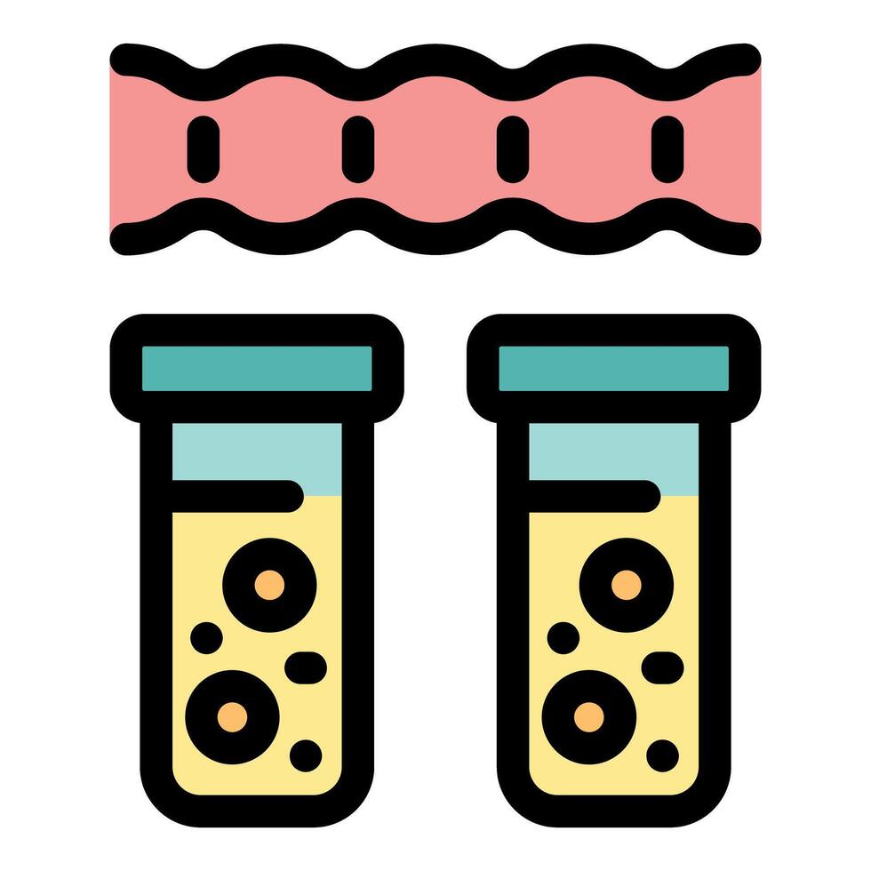 Laboratory is analyzing stool samples for parasites and intestinal health check vector