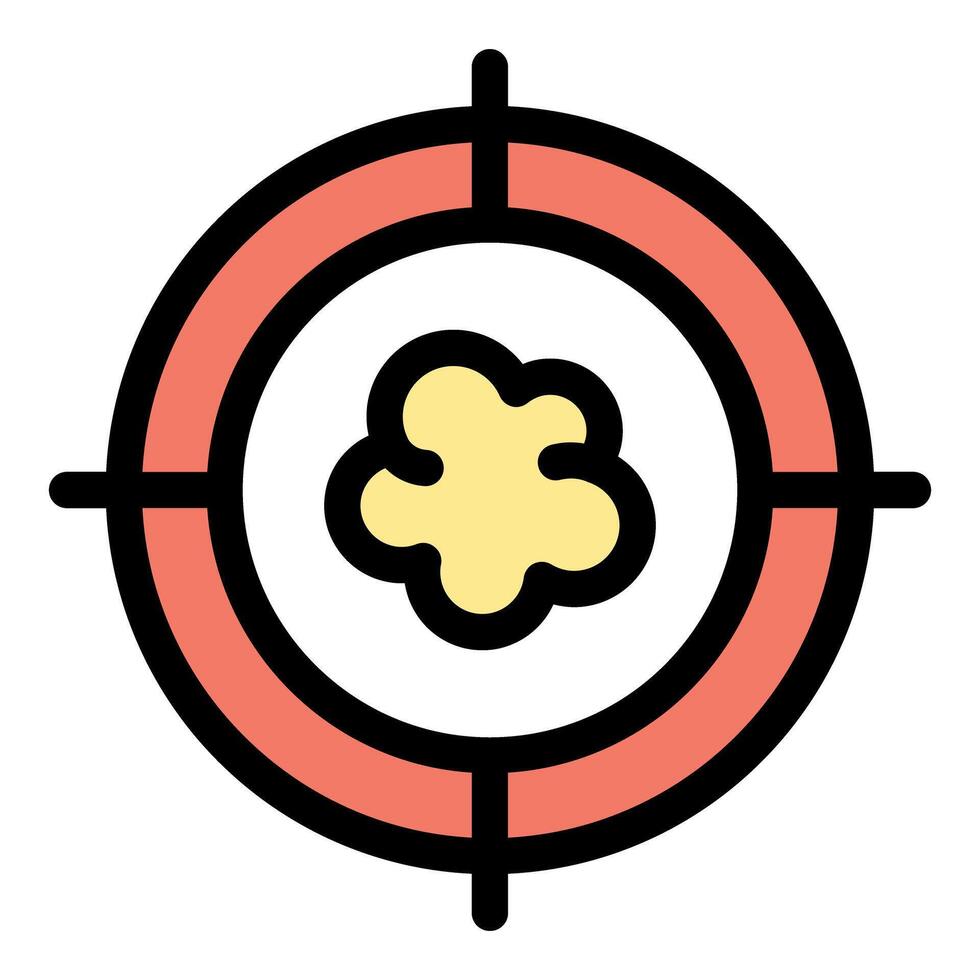 Targeting popcorn, achieving precise aim with a snack focus vector